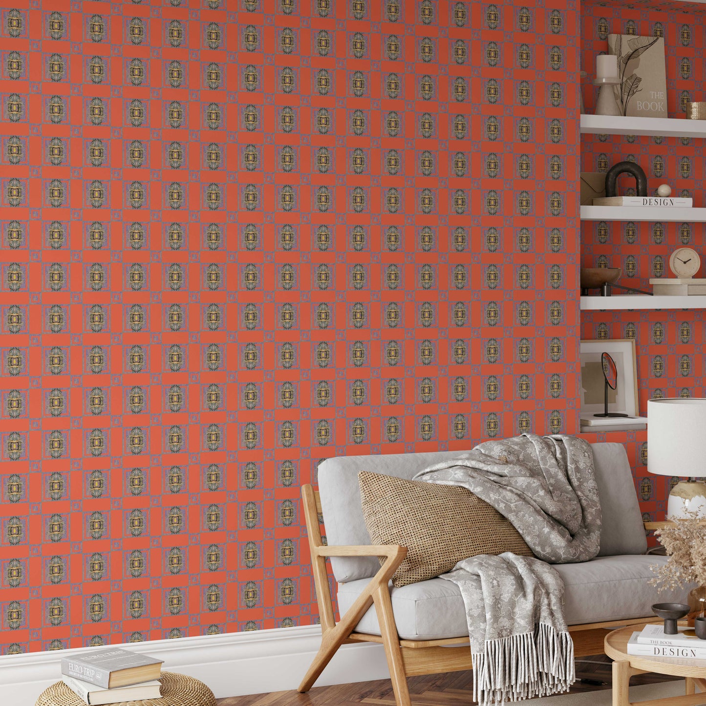 India - Orange - Made of Matter - Wallpaper