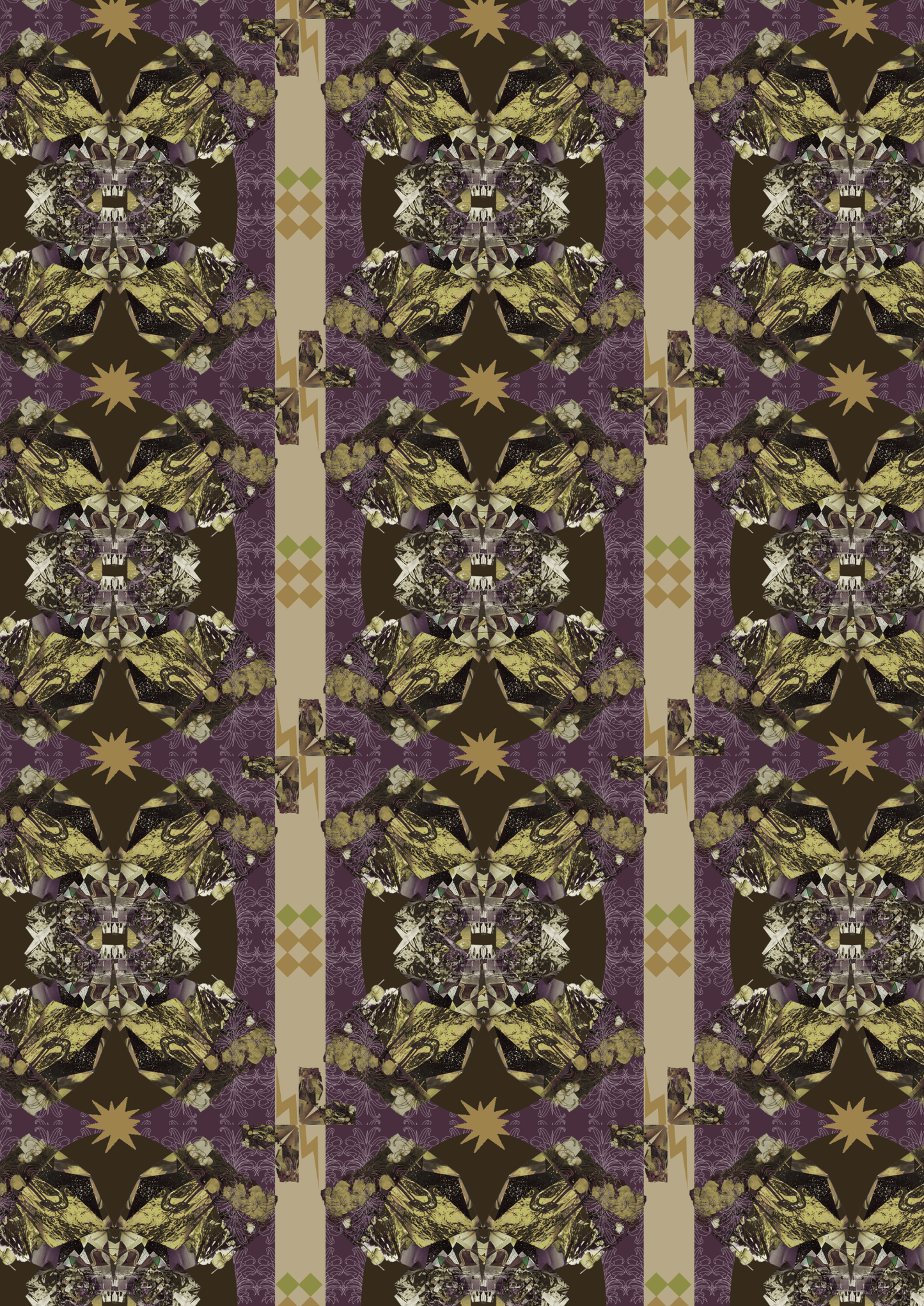 Circus - Taupe - Made of Matter - Wallpaper
