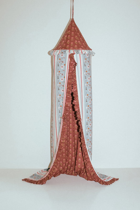 Children’s Bed Canopy - Red & Blue