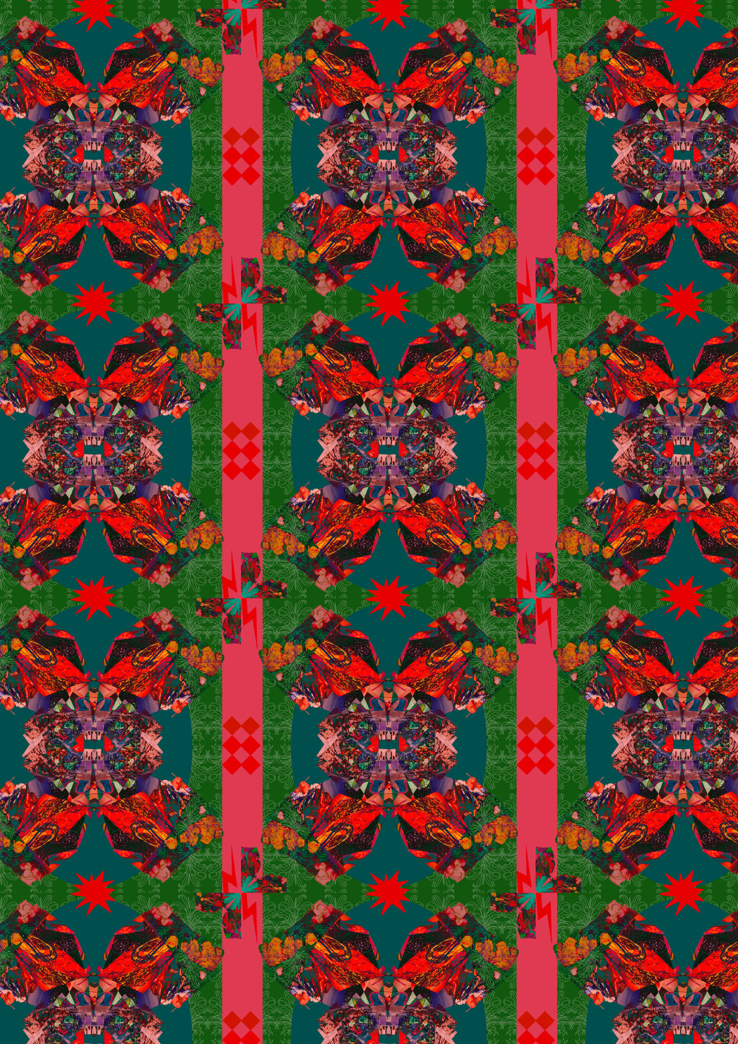 Circus - Green - Made of Matter - Wallpaper