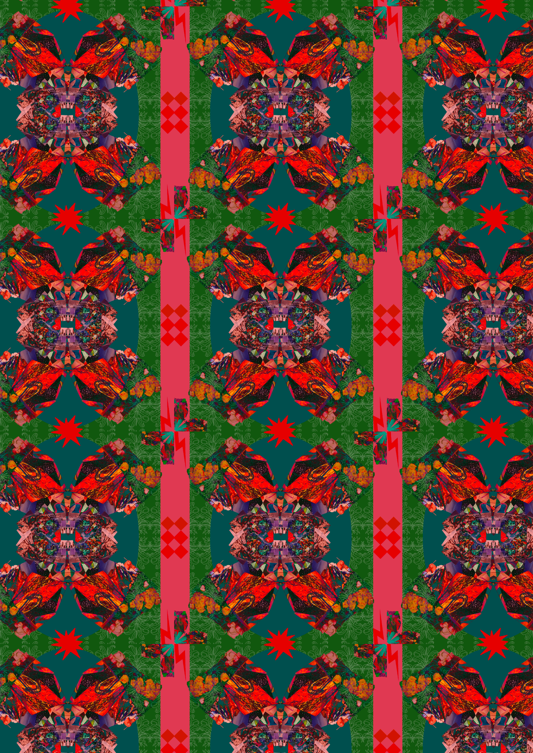 Circus - Green - Made of Matter - Wallpaper