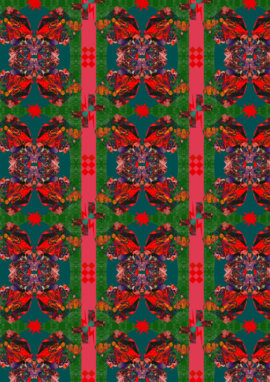 Circus - Green - Made of Matter - Wallpaper