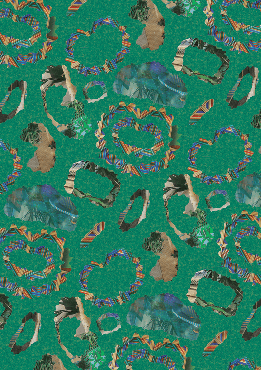 Sediment - Turquoise - Made of Matter - Wallpaper